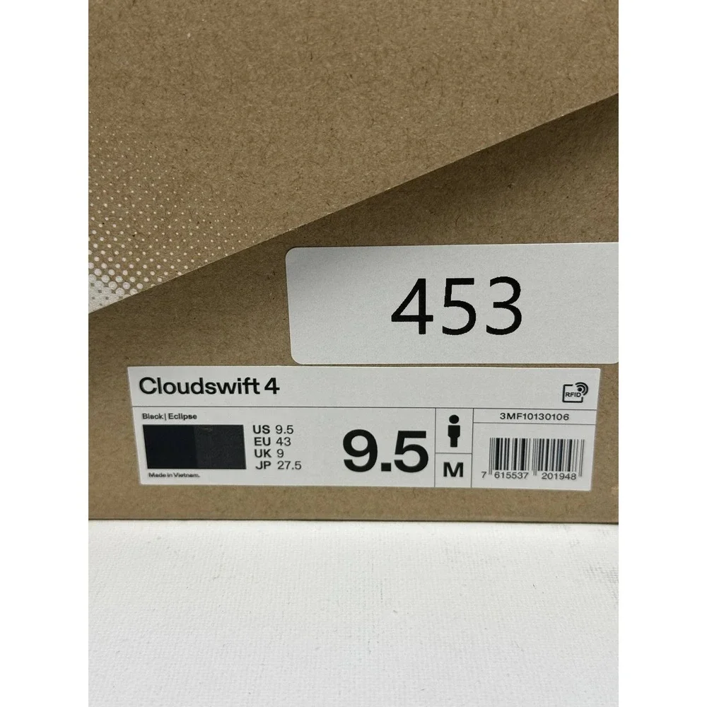 On Running Cloudswift 4 Mens Black Eclipse Road Running Shoes F10130106 Size 9.5